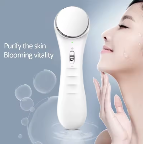 Electric Facial Beauty Device Ultrasonic Ionic Face Cleaner Anti-aging Machine High Frequency Wrinkle Removal Skin Lift Massager
