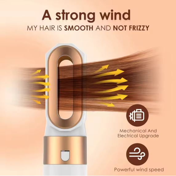 Professional Air Hair Styler 5 In 1 Hair Curling Straightening Hair Drying 1000W Hot Air Brushes