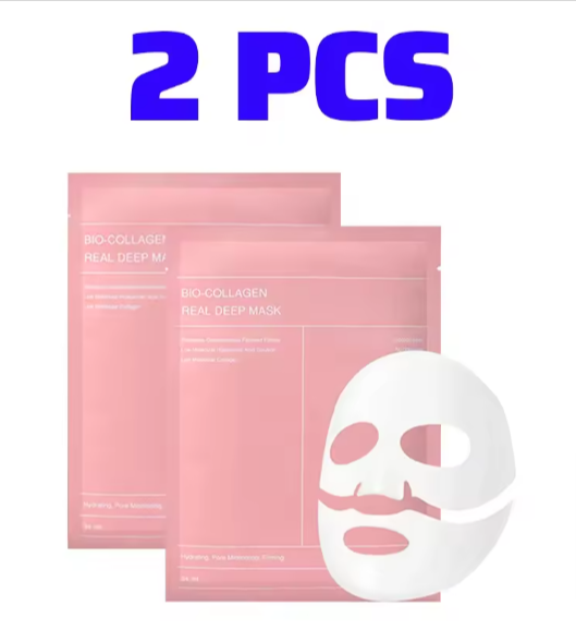 Bio Collagen Face Mask Shrink Pores Deep Hydrating Moisturizing Split Mask Firming Nourish Brighten Facial Skin Care