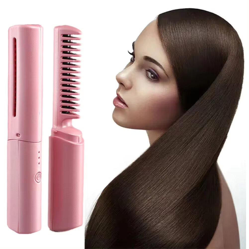 2In1 Wireless Hair Hot Comb Mini