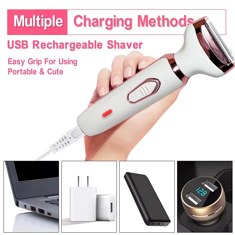4 in 1 Electric Razor for Women Shaver Lady Shaver Body Hair Trimmer