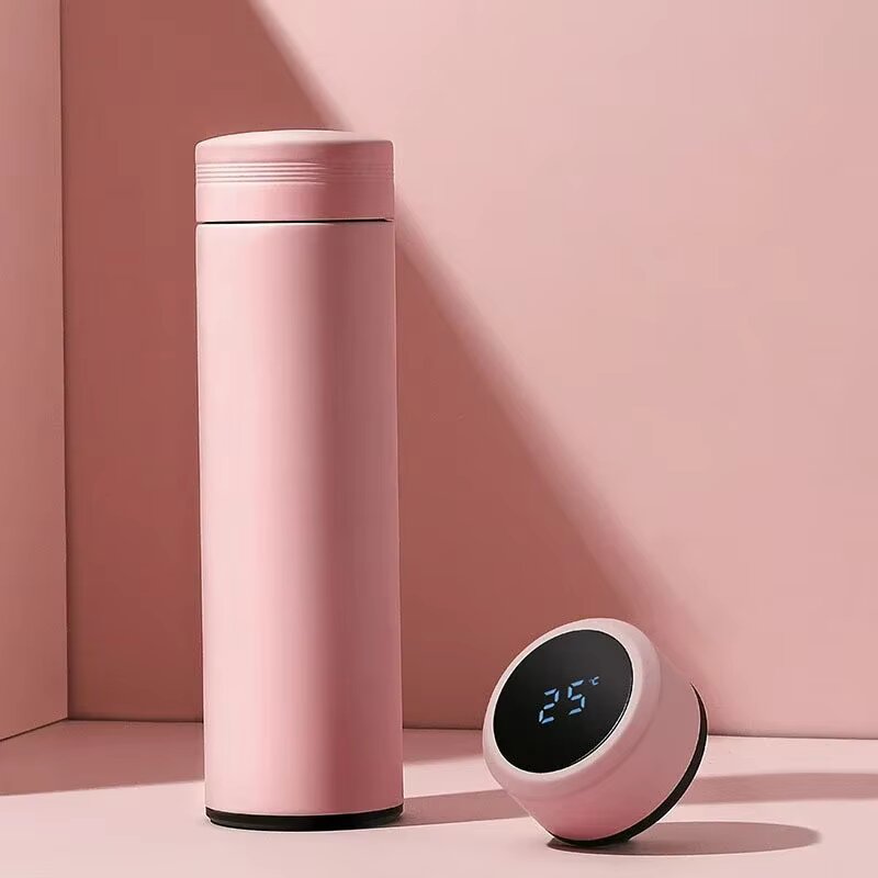 Multipurpose Double Digital Vacuum Smart Insulation 500ml Thermos Tumbler