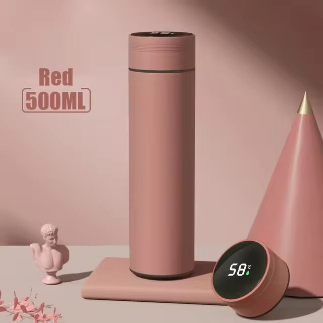 Multipurpose Double Digital Vacuum Smart Insulation 500ml Thermos Tumbler
