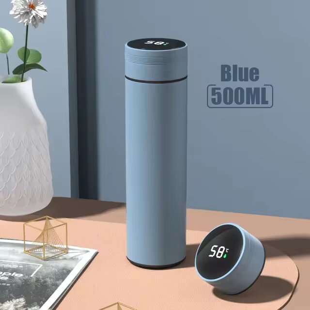 Multipurpose Double Digital Vacuum Smart Insulation 500ml Thermos Tumbler