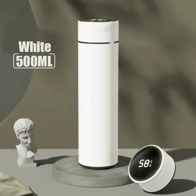 Multipurpose Double Digital Vacuum Smart Insulation 500ml Thermos Tumbler
