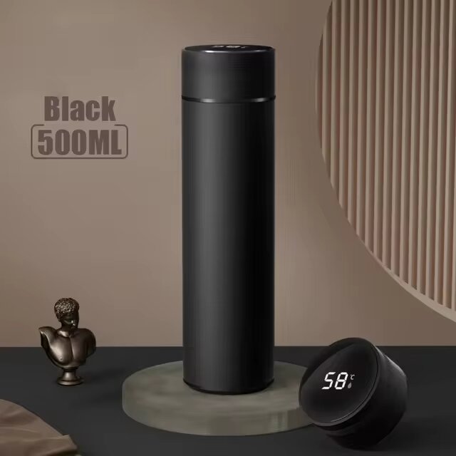 Multipurpose Double Digital Vacuum Smart Insulation 500ml Thermos Tumbler