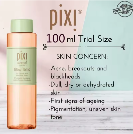 Pixi 5% Glycolic Aloe Vera Anti Wrinkle Moisturizing Whitening Pixi Toner Retinol Tonic Rose Lotion Face Serum Essence 100ML