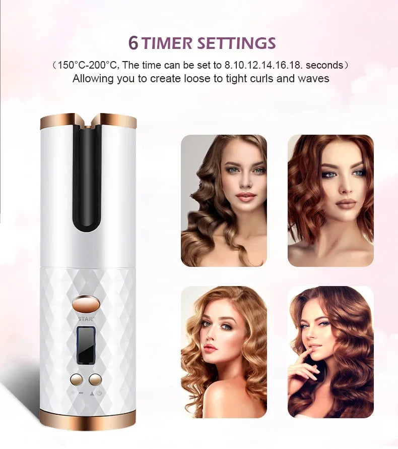 Automatic Hair Culers 3 Color Option USB Charging Portable Wireless