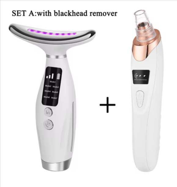 Neck Face Beauty Device Vibration Massage for Face and Neck Personal Ccare Skindion Home Use Beauty Device Face Lifting Machine
