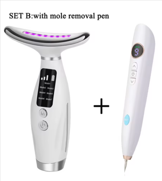 Neck Face Beauty Device Vibration Massage for Face and Neck Personal Ccare Skindion Home Use Beauty Device Face Lifting Machine