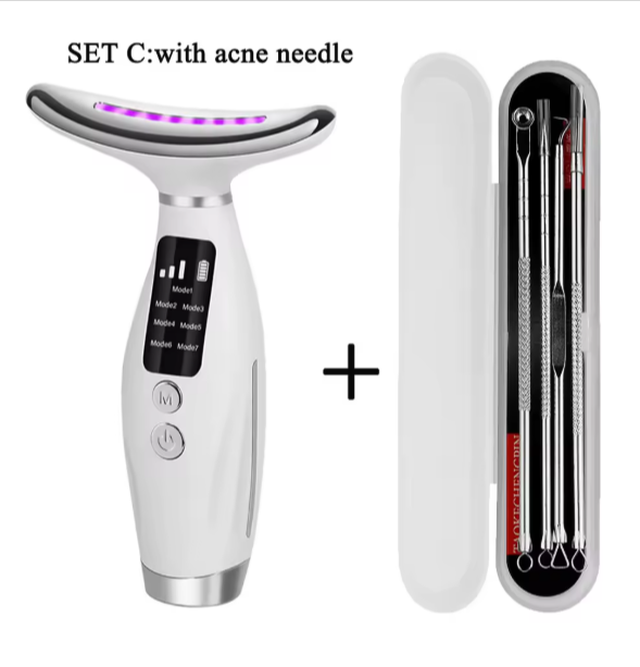 Neck Face Beauty Device Vibration Massage for Face and Neck Personal Ccare Skindion Home Use Beauty Device Face Lifting Machine