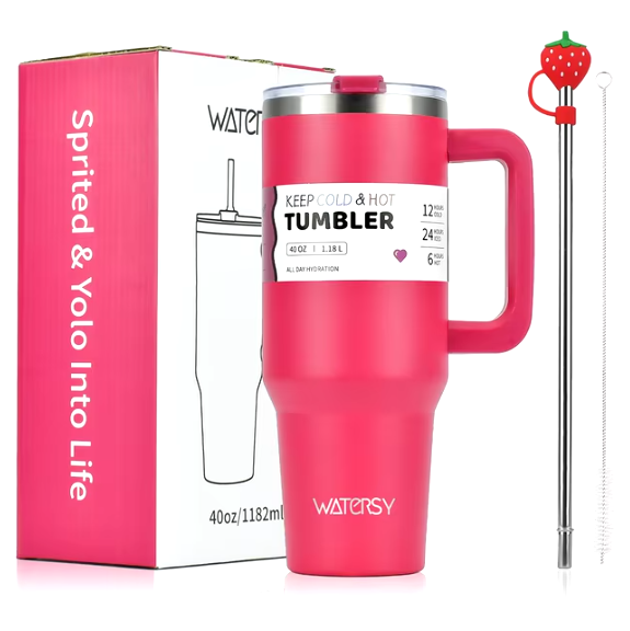 40OZ Stainless Steel Tumbler Large Capacity Thermal Bottle