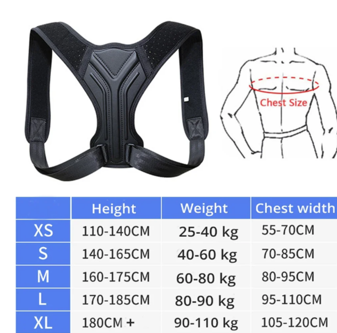 Adjustable Back Shoulder Posture Corrector Belt