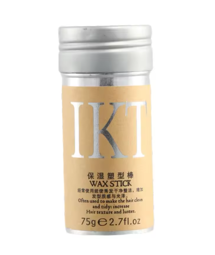 Hair Wax Stick 75g Non-Greasy Styling Wax Rapid Short Broken Frizzy Control Hair Wigs Slick