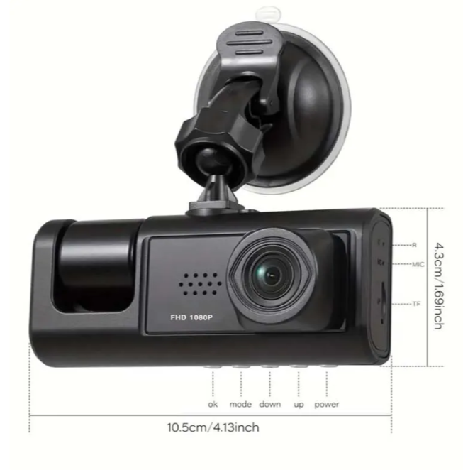 Dash Cam W/IR Night Vision Loop Recording