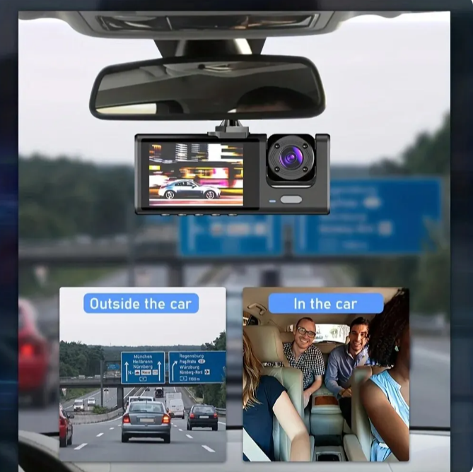 Dash Cam W/IR Night Vision Loop Recording