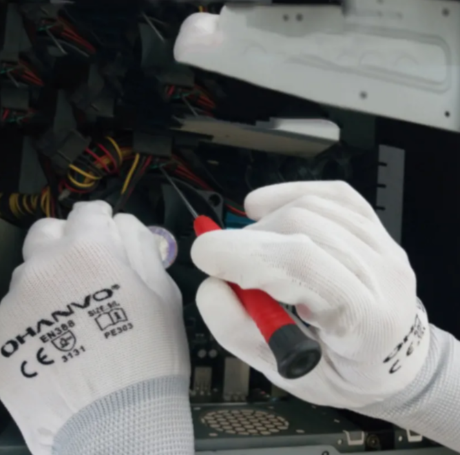 Nylon Cotton Work Gloves