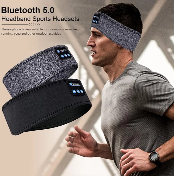 Wireless Bluetooth Headset Elastic Sports Headband