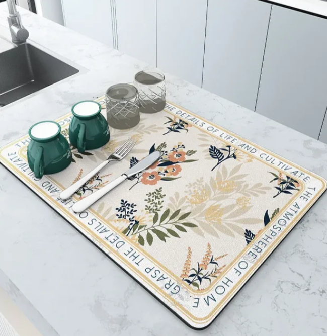 Super Drain Pad Tableware Mat Large Kitchen