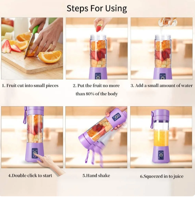 Electric Mini Juice Shake Blender