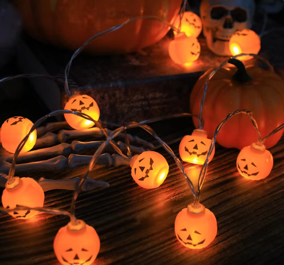 Halloween Decoration Led Light String Pumpkin Skull