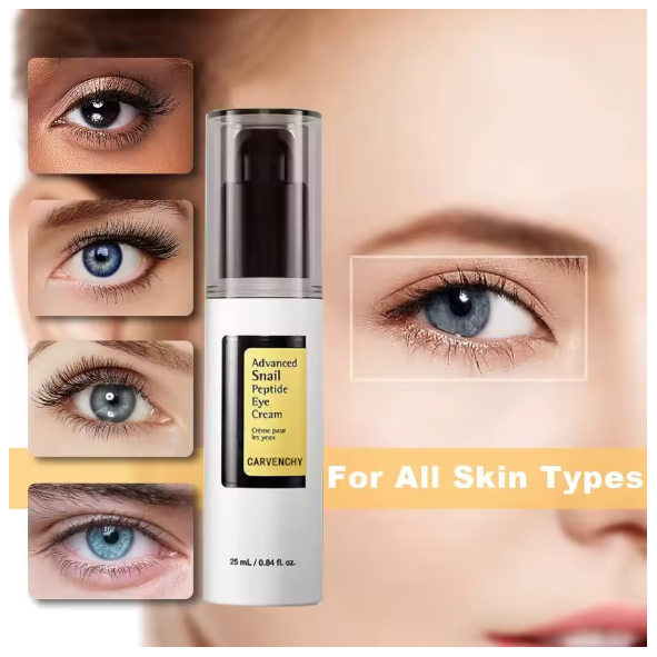 Advanced Snail Peptide Eye Cream 25ml, Snail Secretion Filtrate 72%, Anti-aging Nourish, Improve Wrinkles