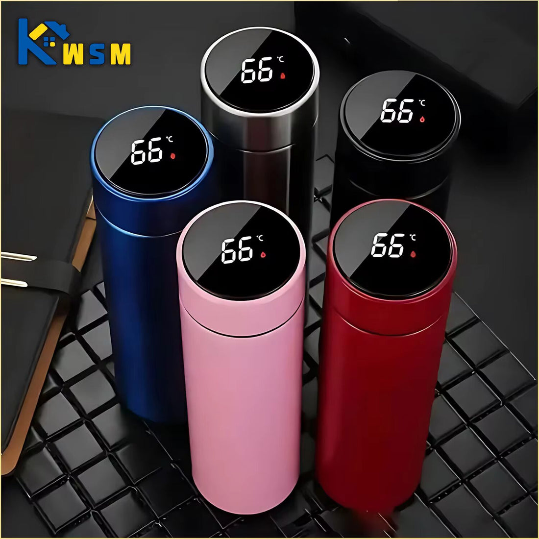 Multipurpose Double Digital Vacuum Smart Insulation 500ml Thermos Tumbler