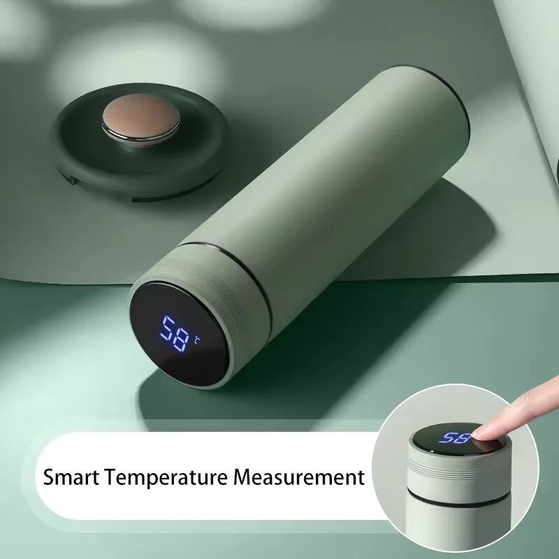 Multipurpose Double Digital Vacuum Smart Insulation 500ml Thermos Tumbler