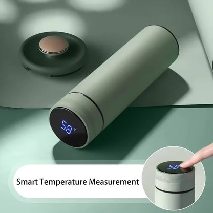 Multipurpose Double Digital Vacuum Smart Insulation 500ml Thermos Tumbler
