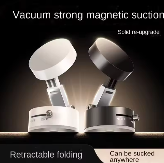 Vacuum adsorption magnetic car mobile phone holder