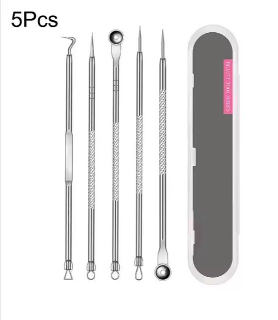 Ingrown Hair Tweezers Acne Blackhead Removal Needles Black Dots Cleaner Deep Cleansing Pore Cleaner Face Skin Care Tools