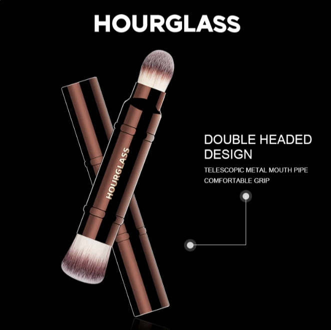 Double Head Concealer And Loose Powder Brush